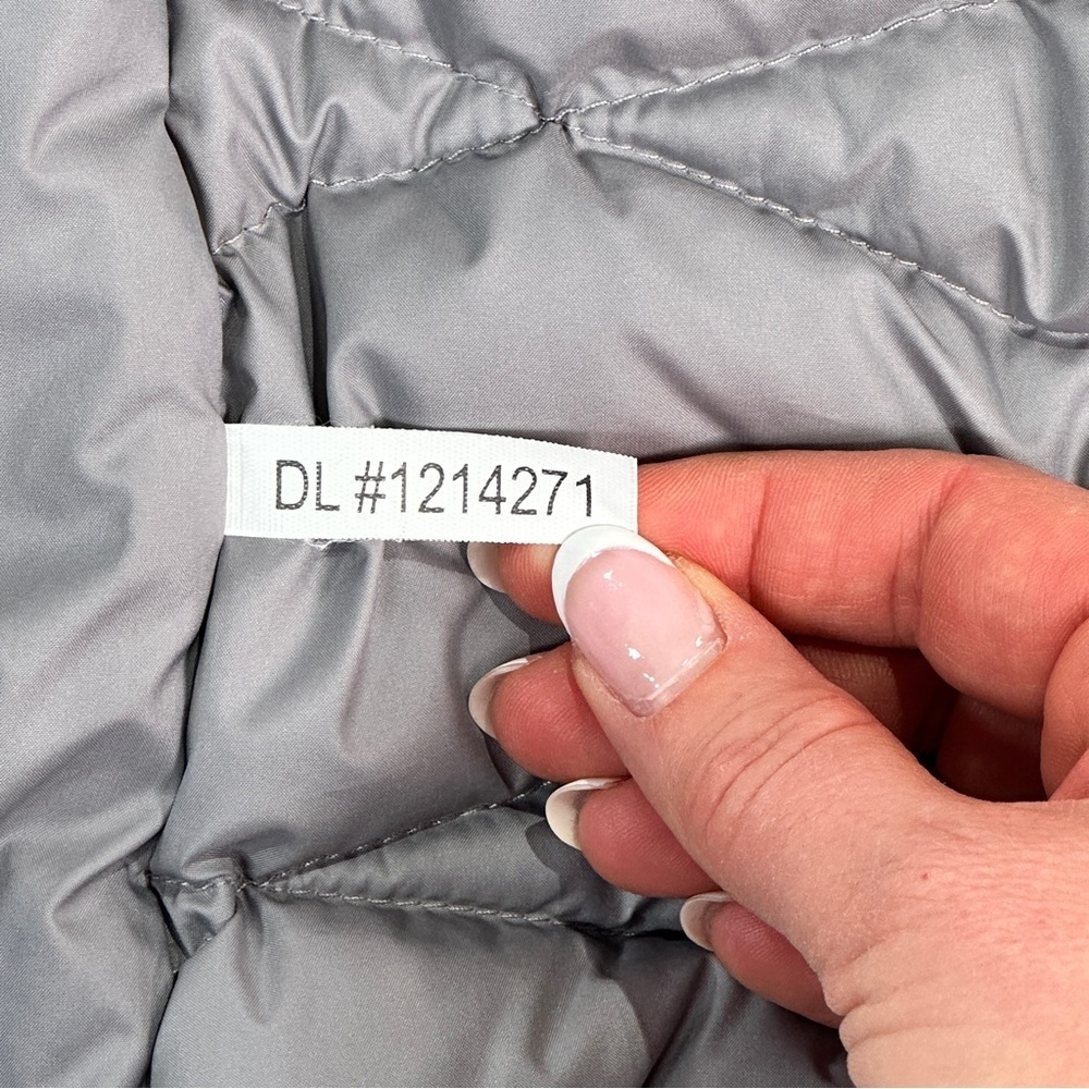 The North Face Puffer Jacket 550 Fill Chevron Down Grey S - Picture 8 of 13